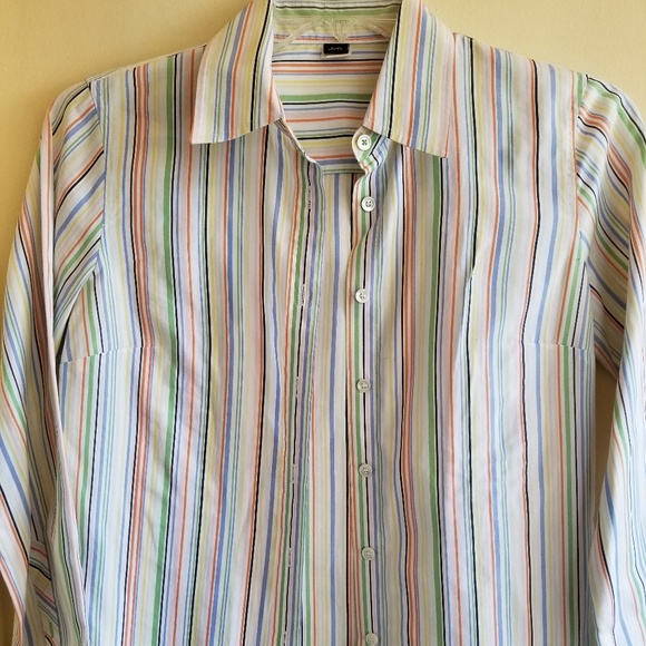 J. Crew Tops - J.Crew Multi Color Striped Slim Fit Button Down